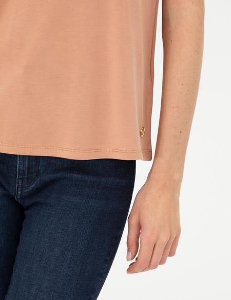 Kahverengi Regular Fit Basic Tişört - 50269344015