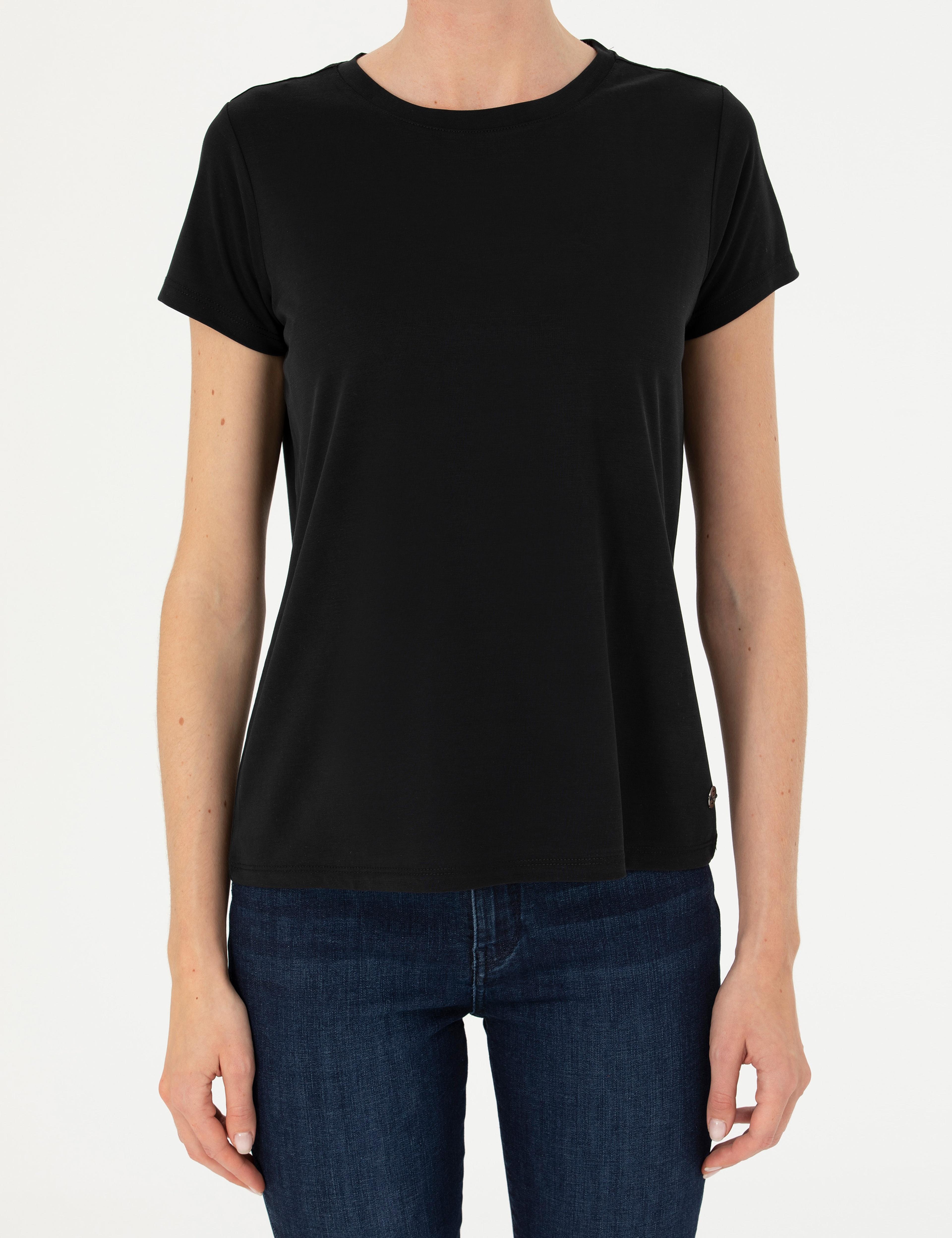 Siyah Regular Fit Basic Tişört