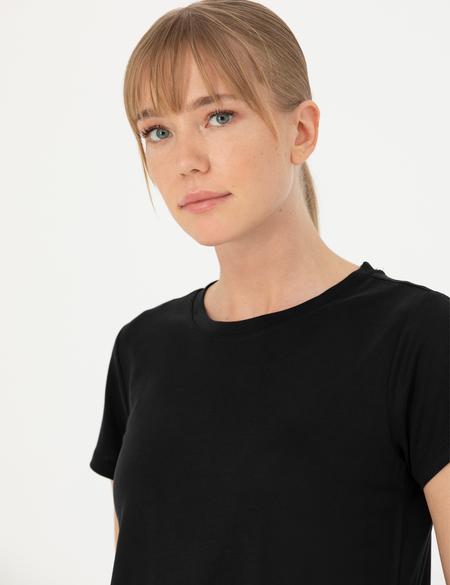 Siyah Regular Fit Basic Tişört - 50269344034