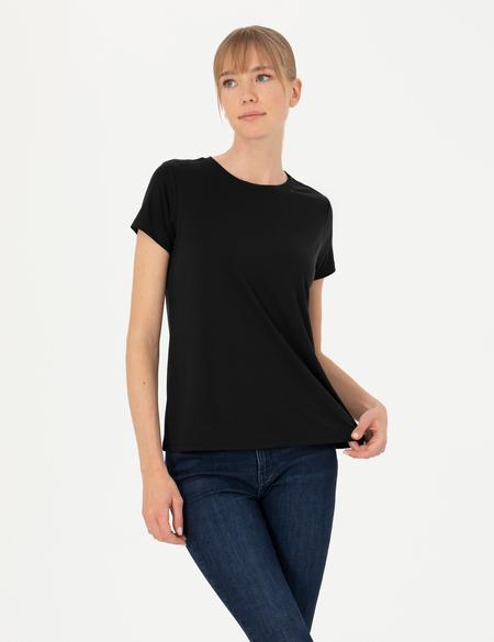 Siyah Regular Fit Basic Tişört - 50269344034