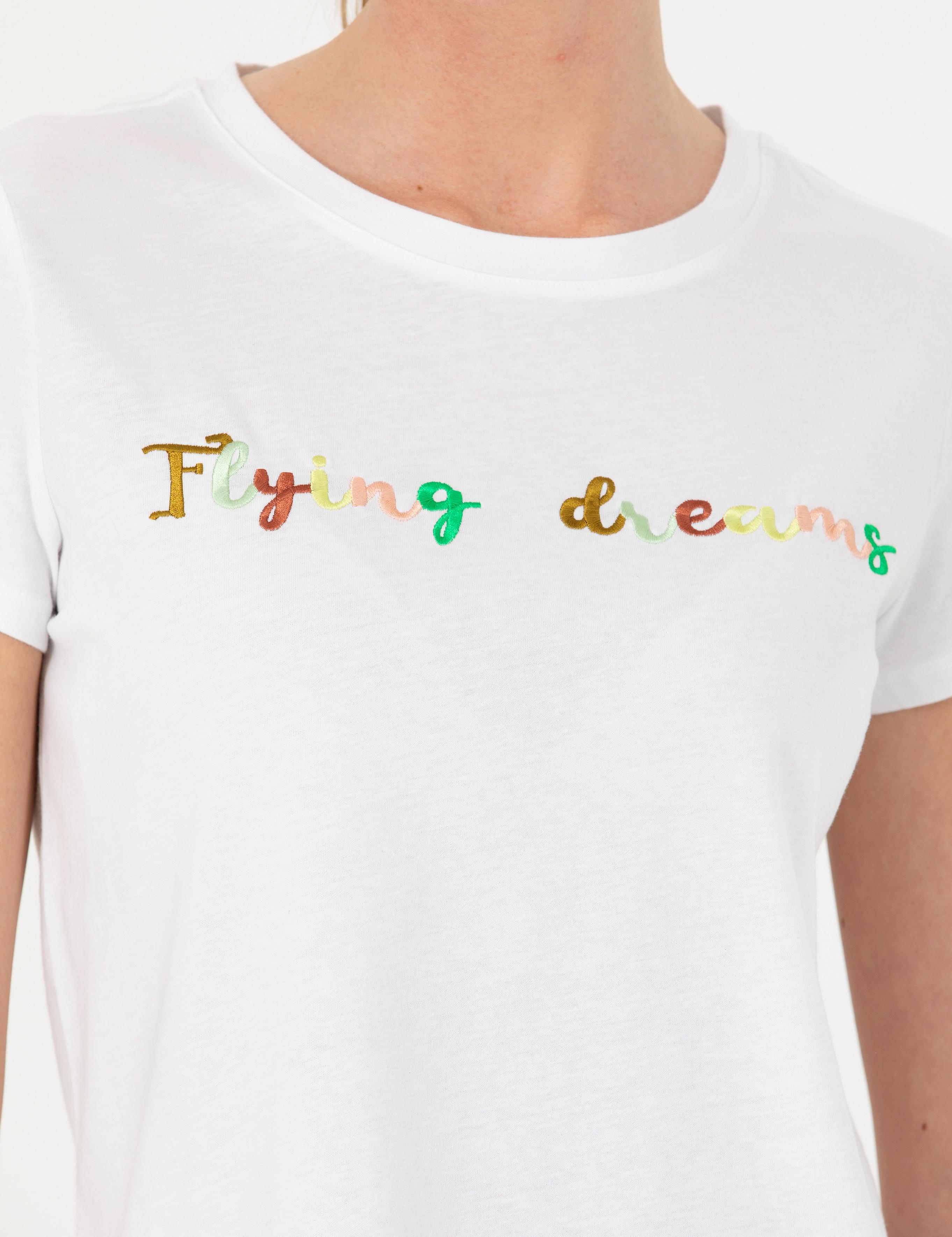 Beyaz Comfort Fit Tişört