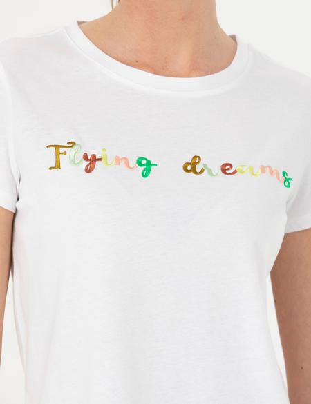 Beyaz Comfort Fit Tişört - 50269796001