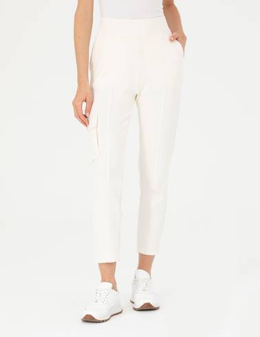 Krem Regular Fit Eşofman Altı