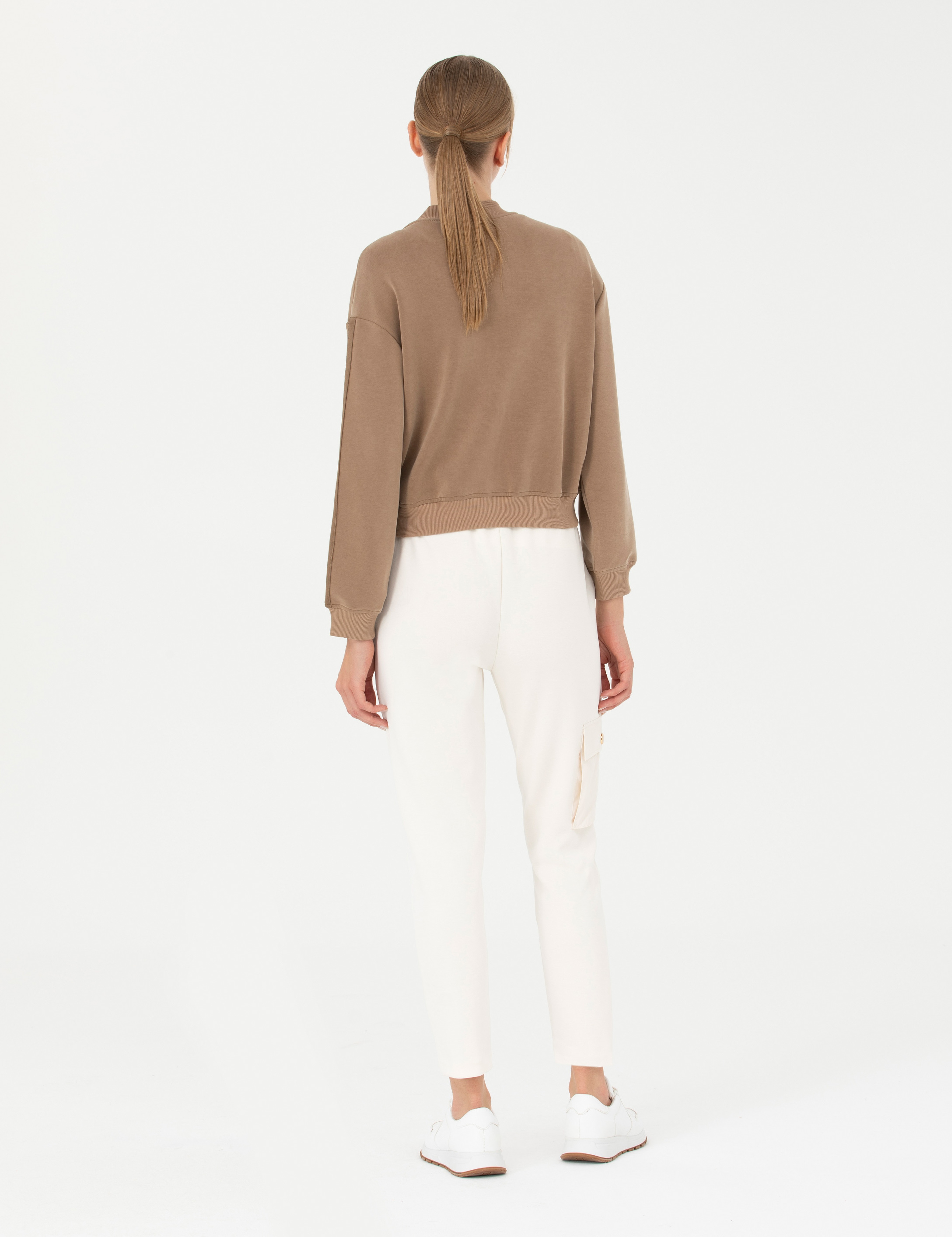Krem Regular Fit Eşofman Altı - Image 4