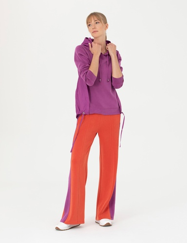 Kırmızı Flare Fit Eşofman Altı