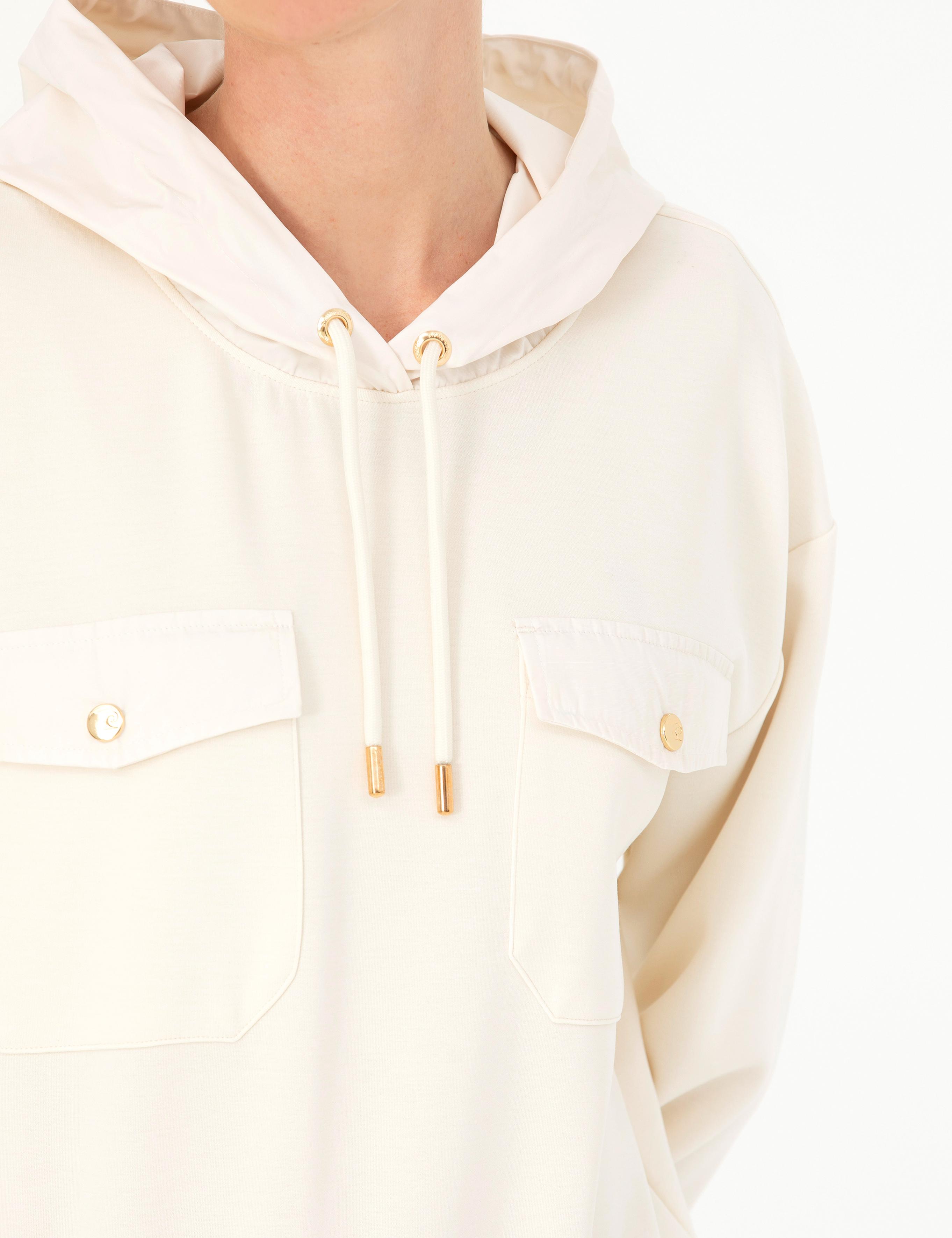 Krem Crop Top Sweatshirt