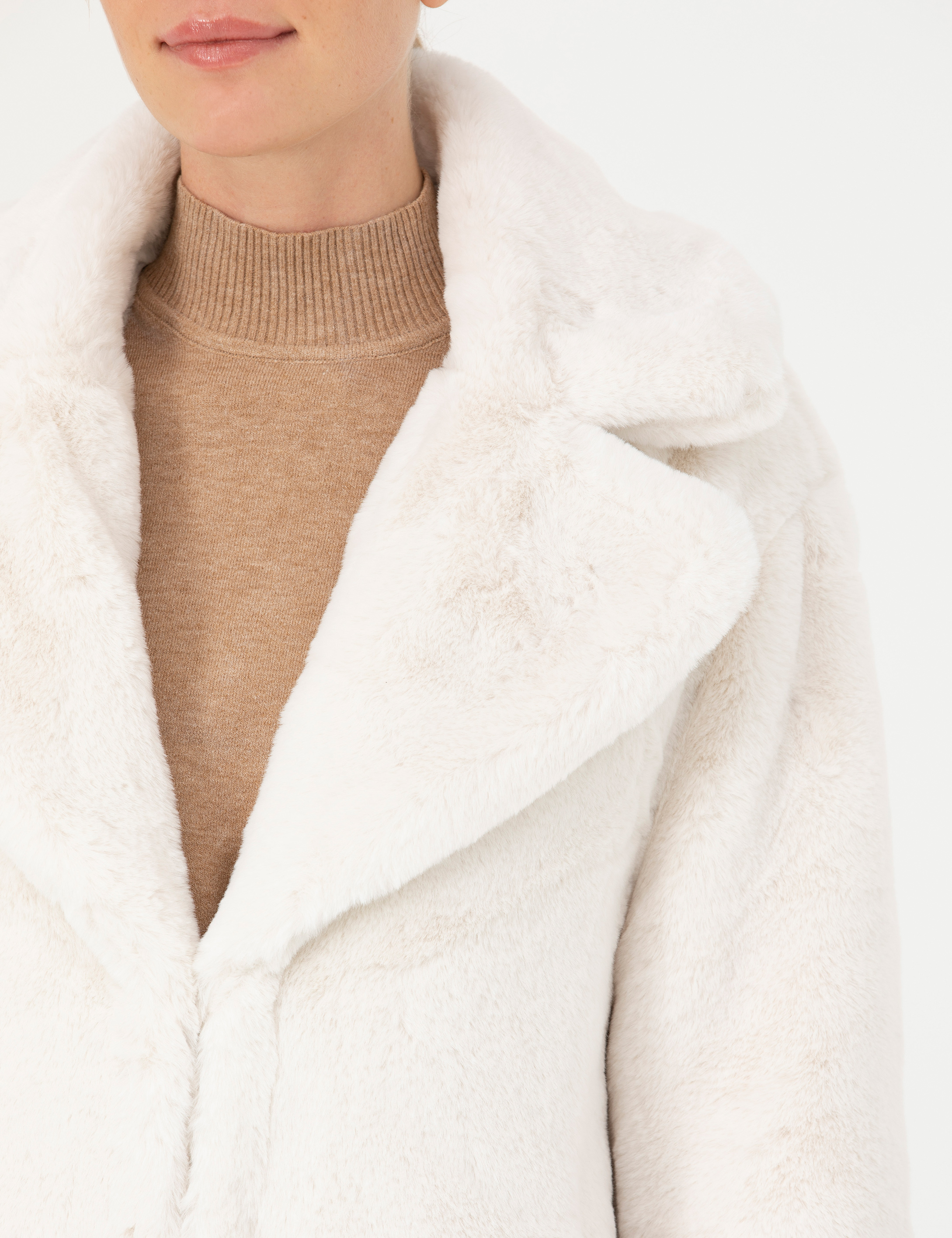 Pierre Cardin Ekru Kaşe Kaban görsel 7