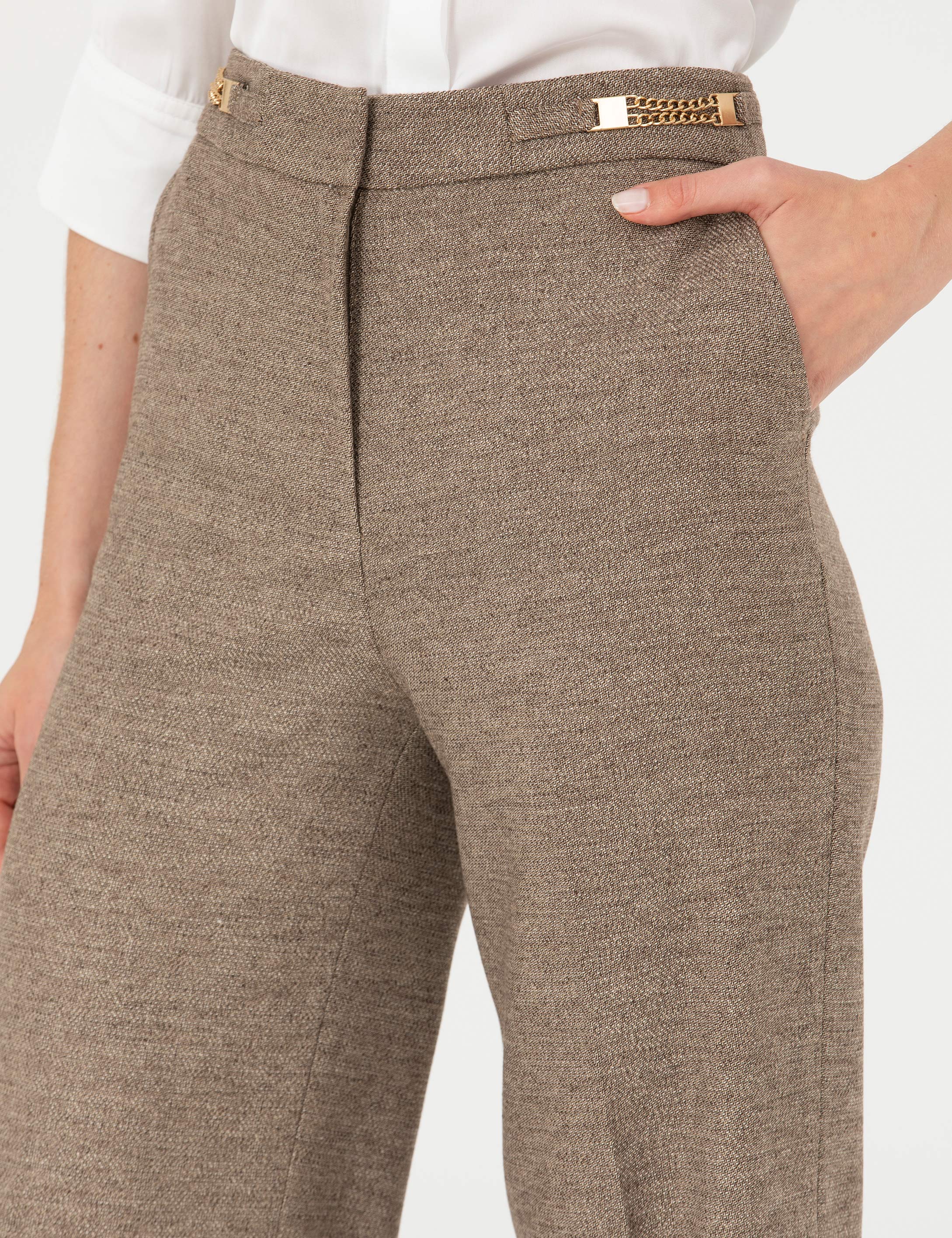 Pierre Cardin Camel Kumaş Pantolon görsel 5