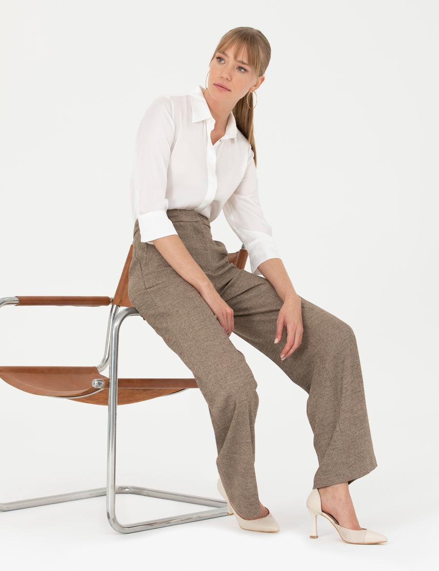 Camel Kumaş Pantolon