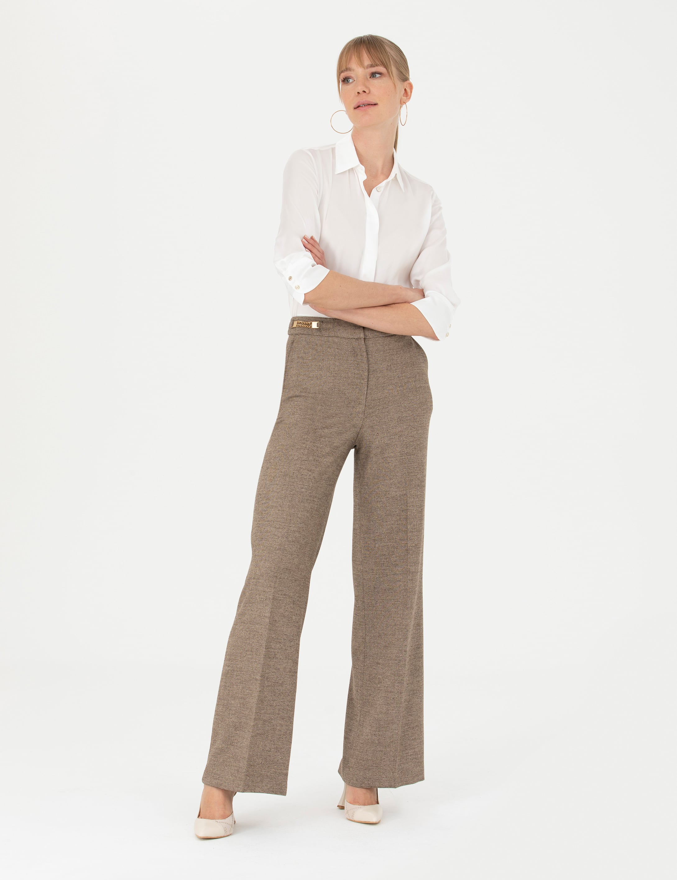 Pierre Cardin Camel Kumaş Pantolon görsel 3