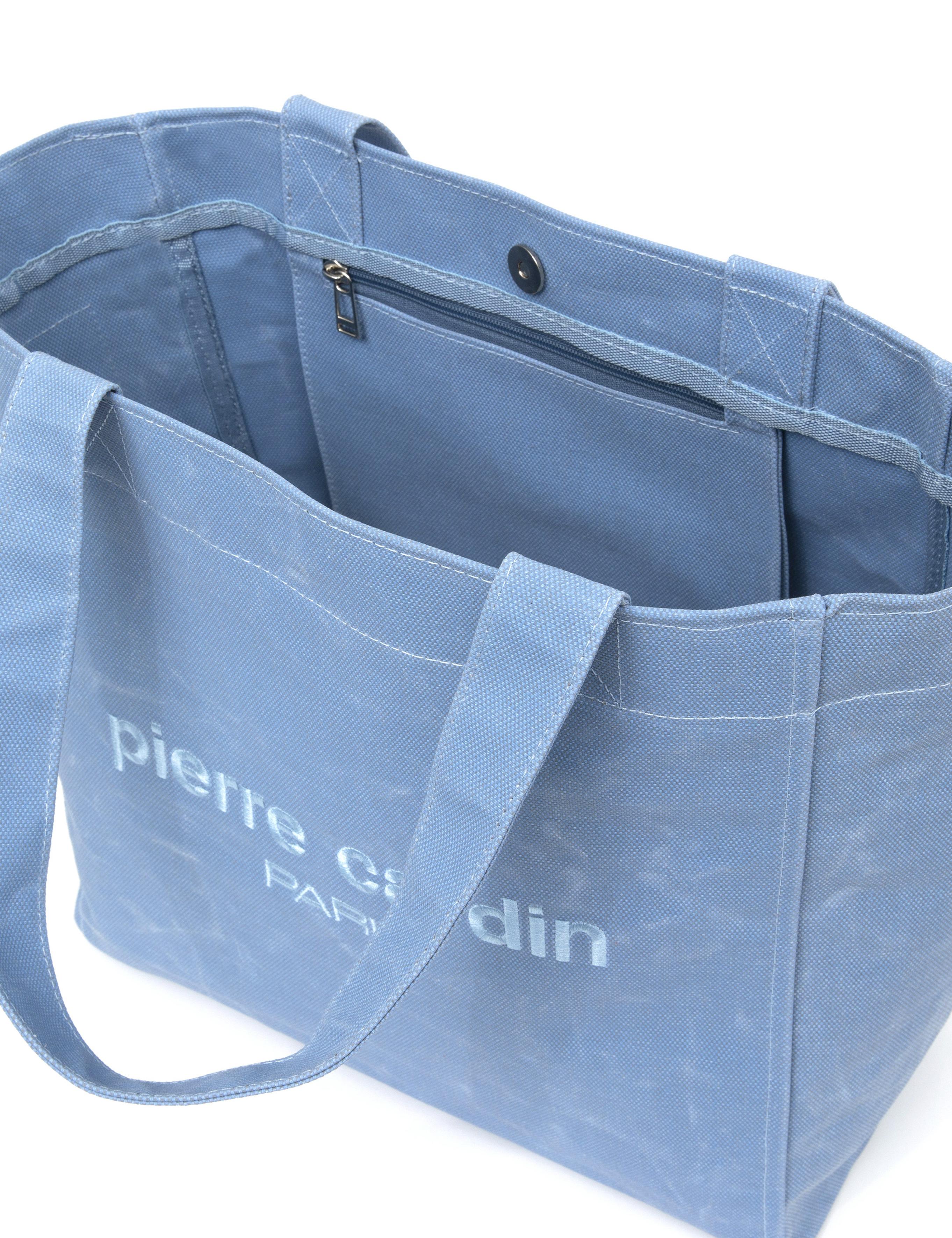 Mavi Kanvas Kol Çantası