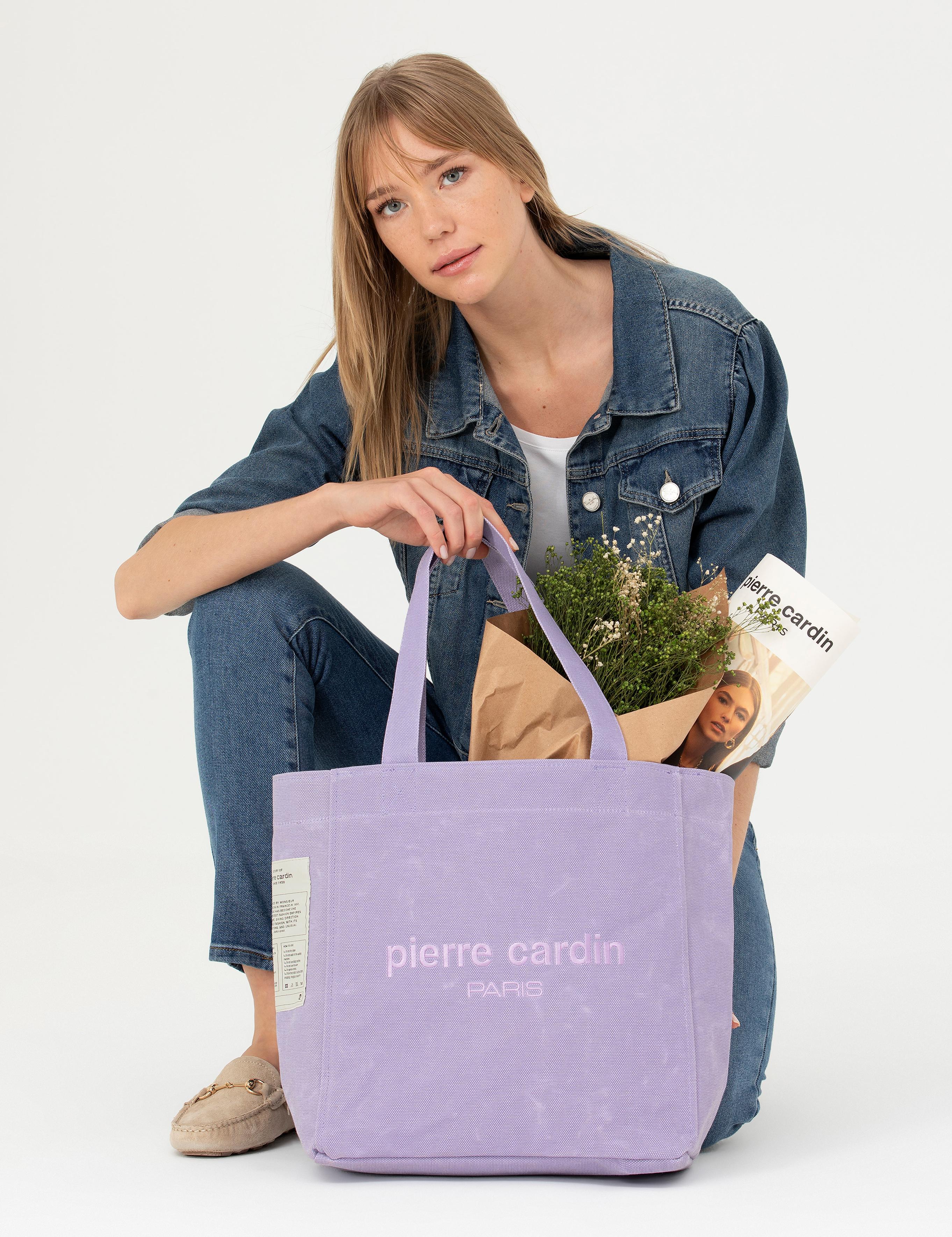 Mor Kanvas Kol Çantası