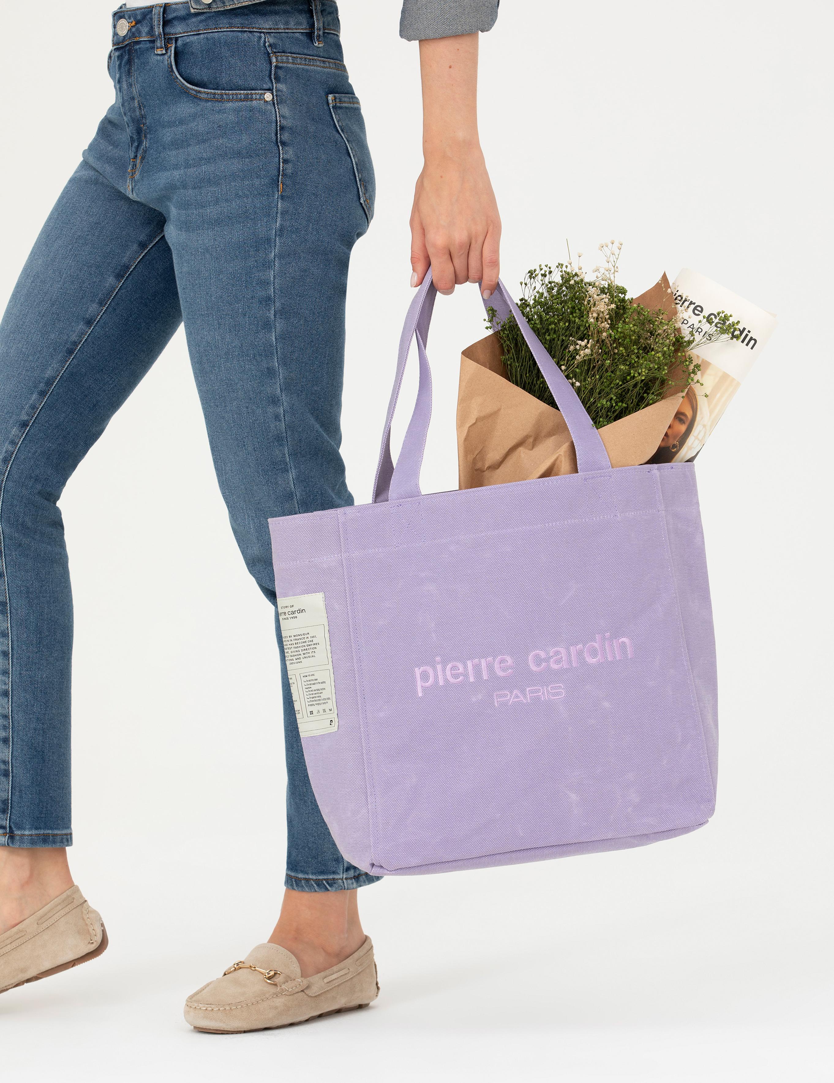 Mor Kanvas Kol Çantası