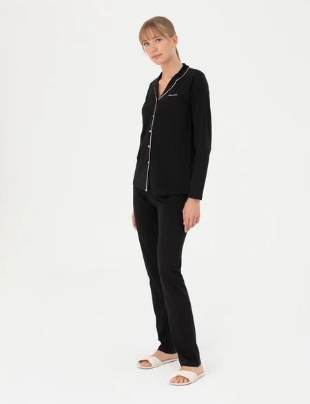 Siyah Pijama Takımı - 50286399016