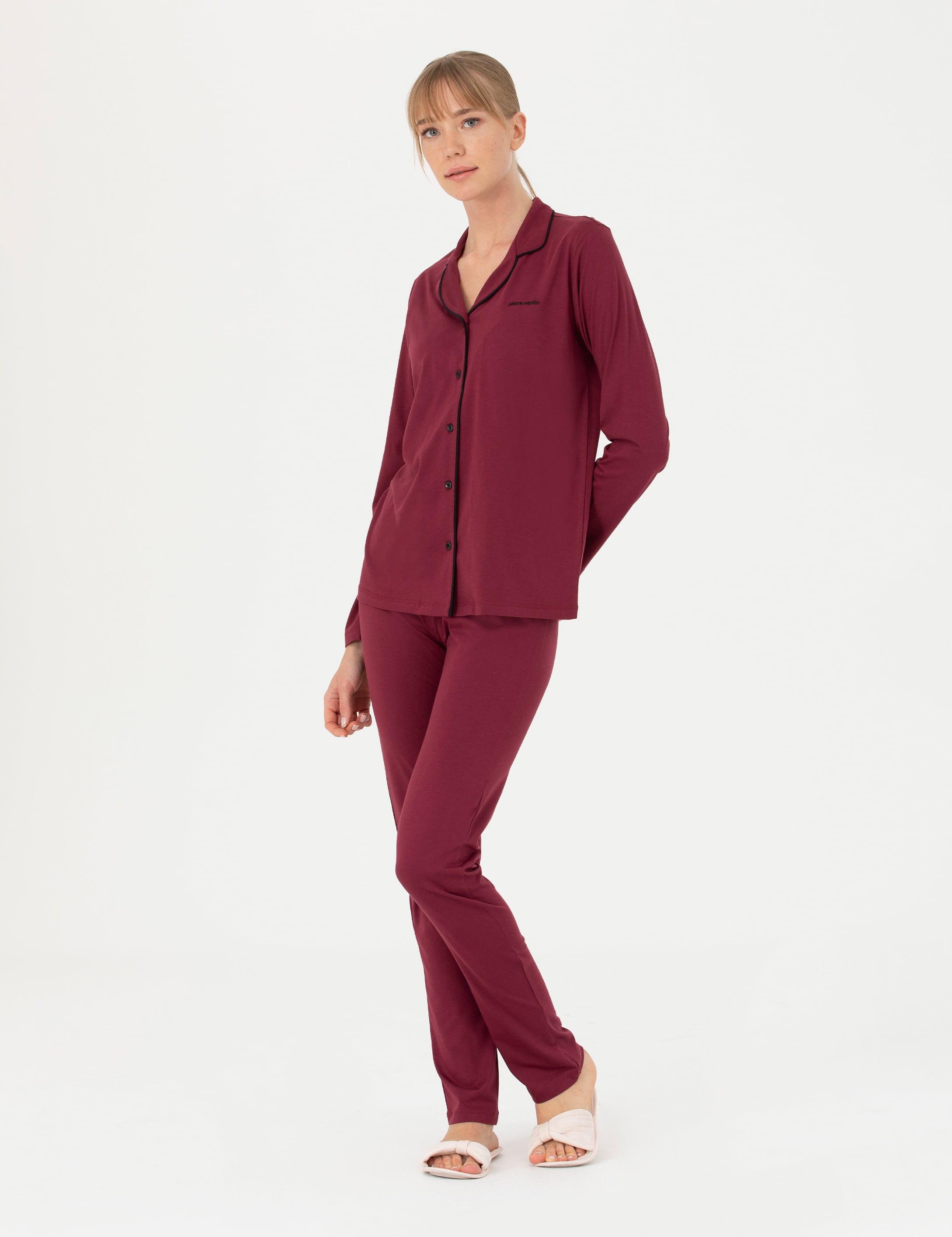 Bordo Pijama Takımı