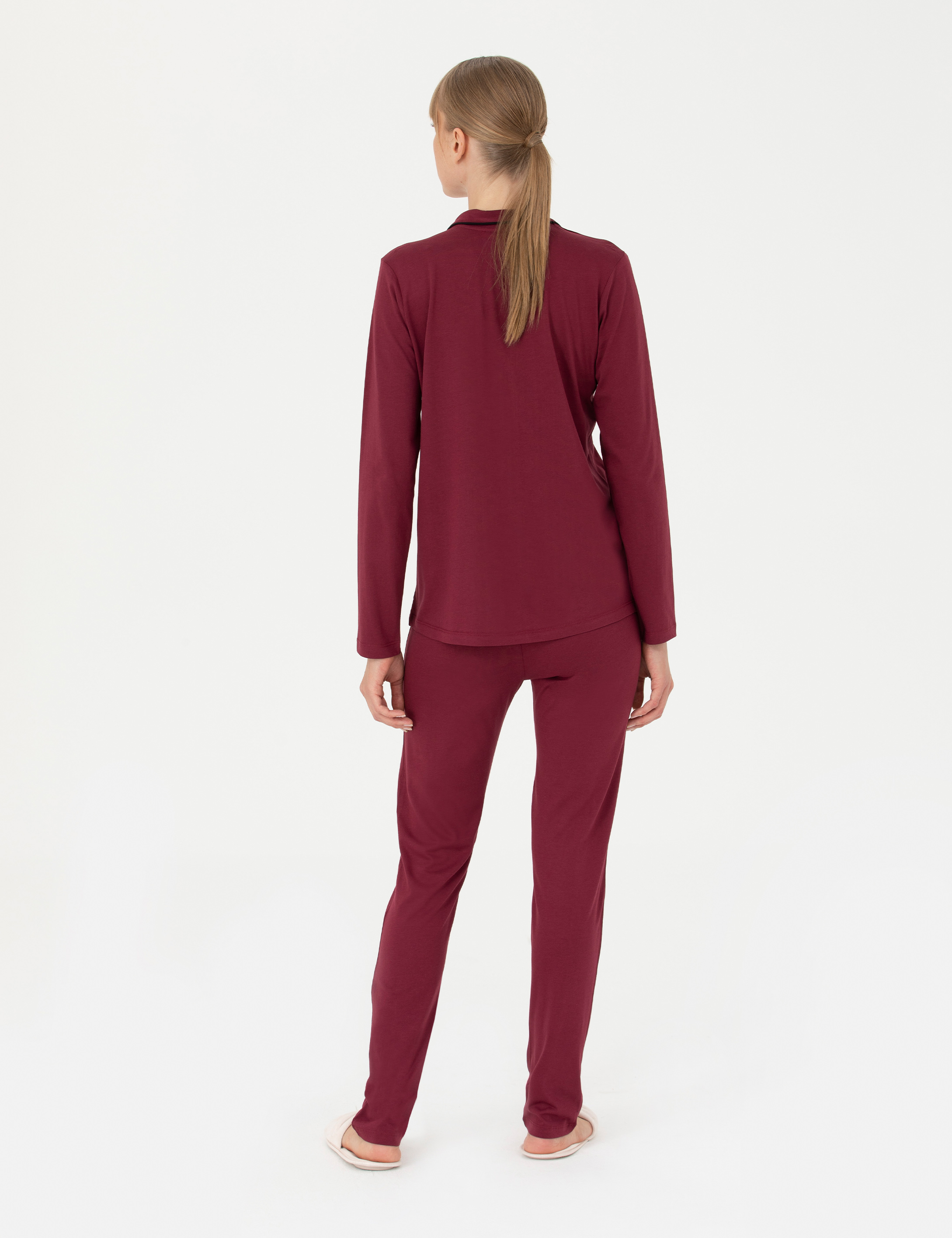 Bordo Pijama Takımı - Image 5