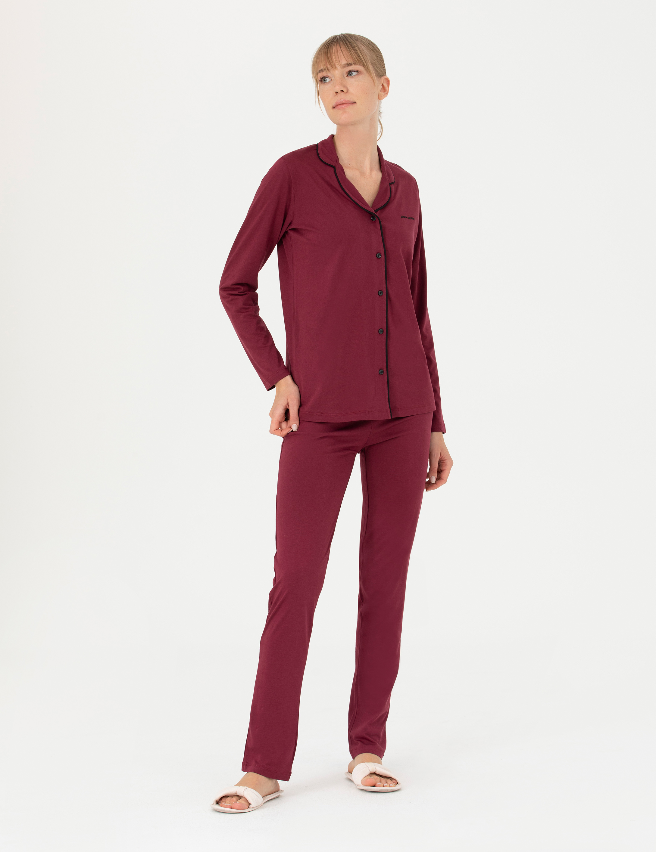 Bordo Pijama Takımı - Image 1