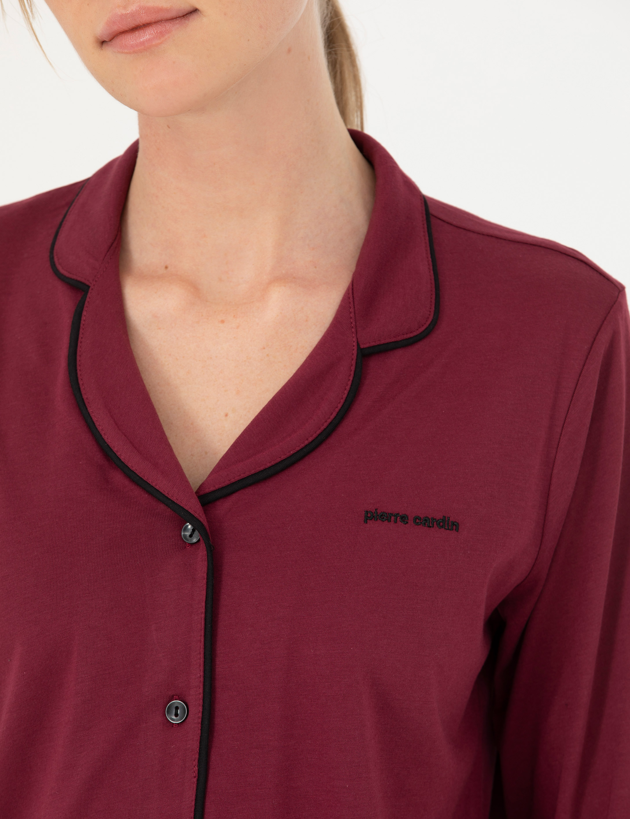 Bordo Pijama Takımı - Image 7