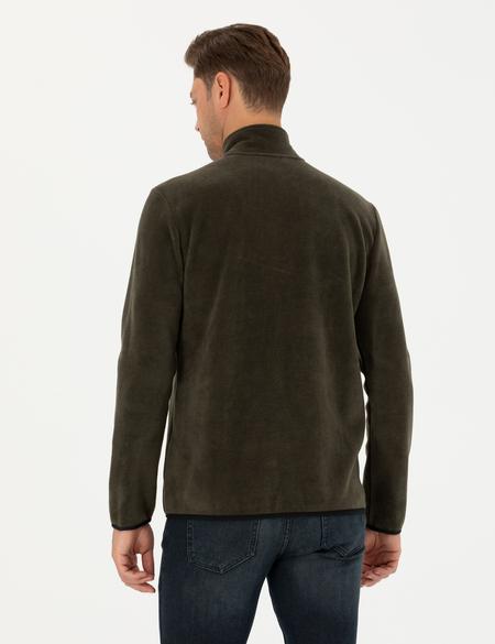 Koyu Haki Regular Fit Sweatshirt - 50279469015