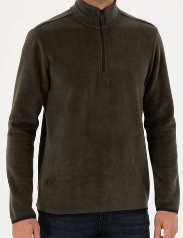 Koyu Haki Regular Fit Sweatshirt