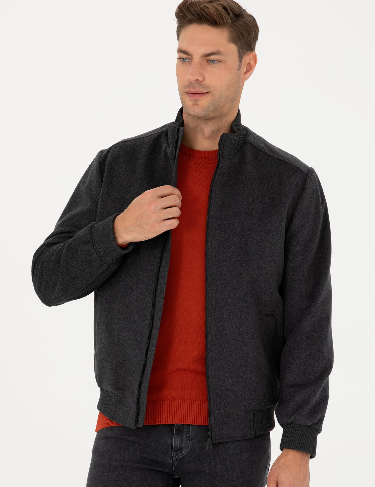 Antrasit Kaşe Mont - 50270901024