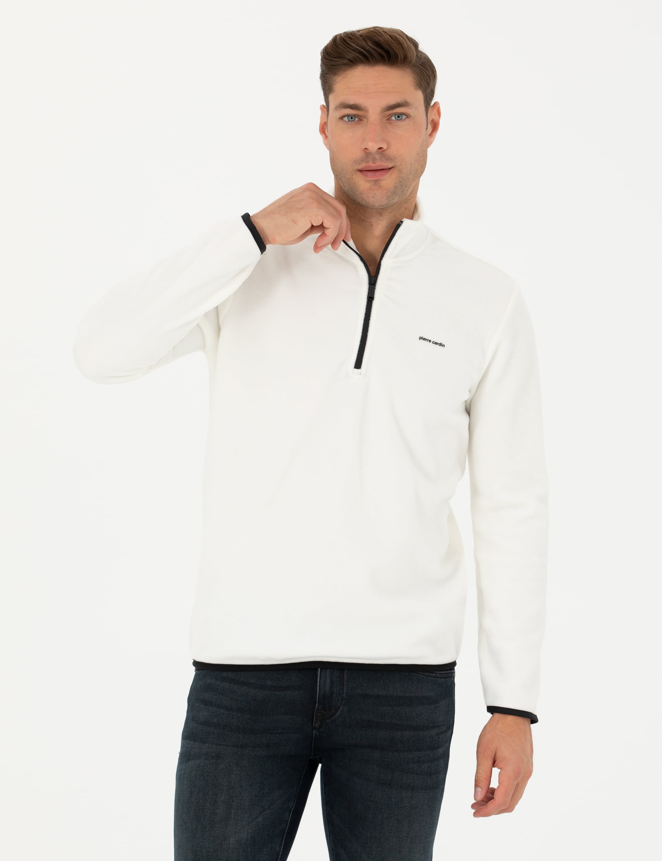 Ekru Regular Fit Sweatshirt - Image 1