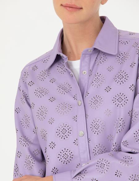 Eflatun Comfort Fit Uzun Kollu Gömlek - 50263157023