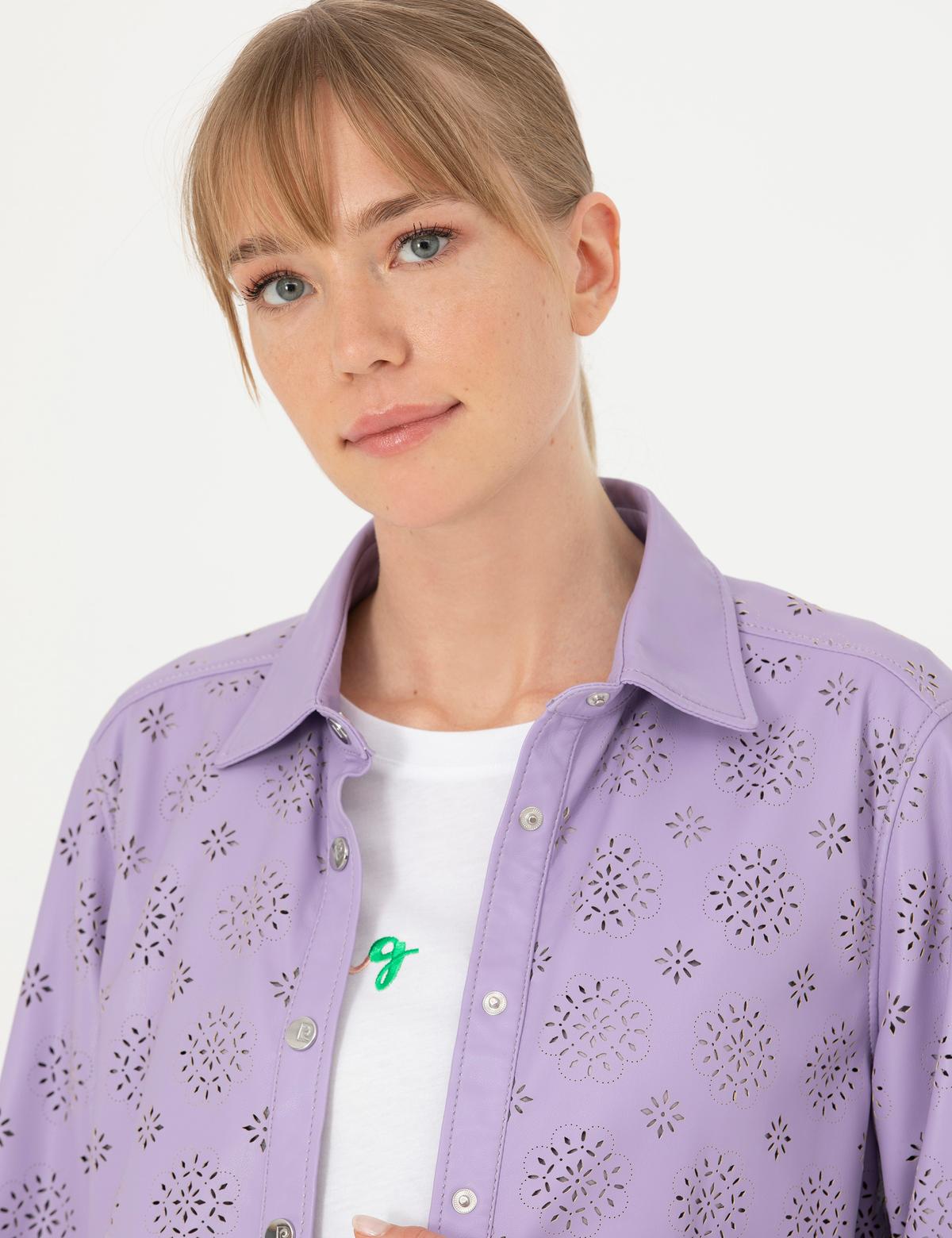 Eflatun Comfort Fit Uzun Kollu Gömlek - 50263157023