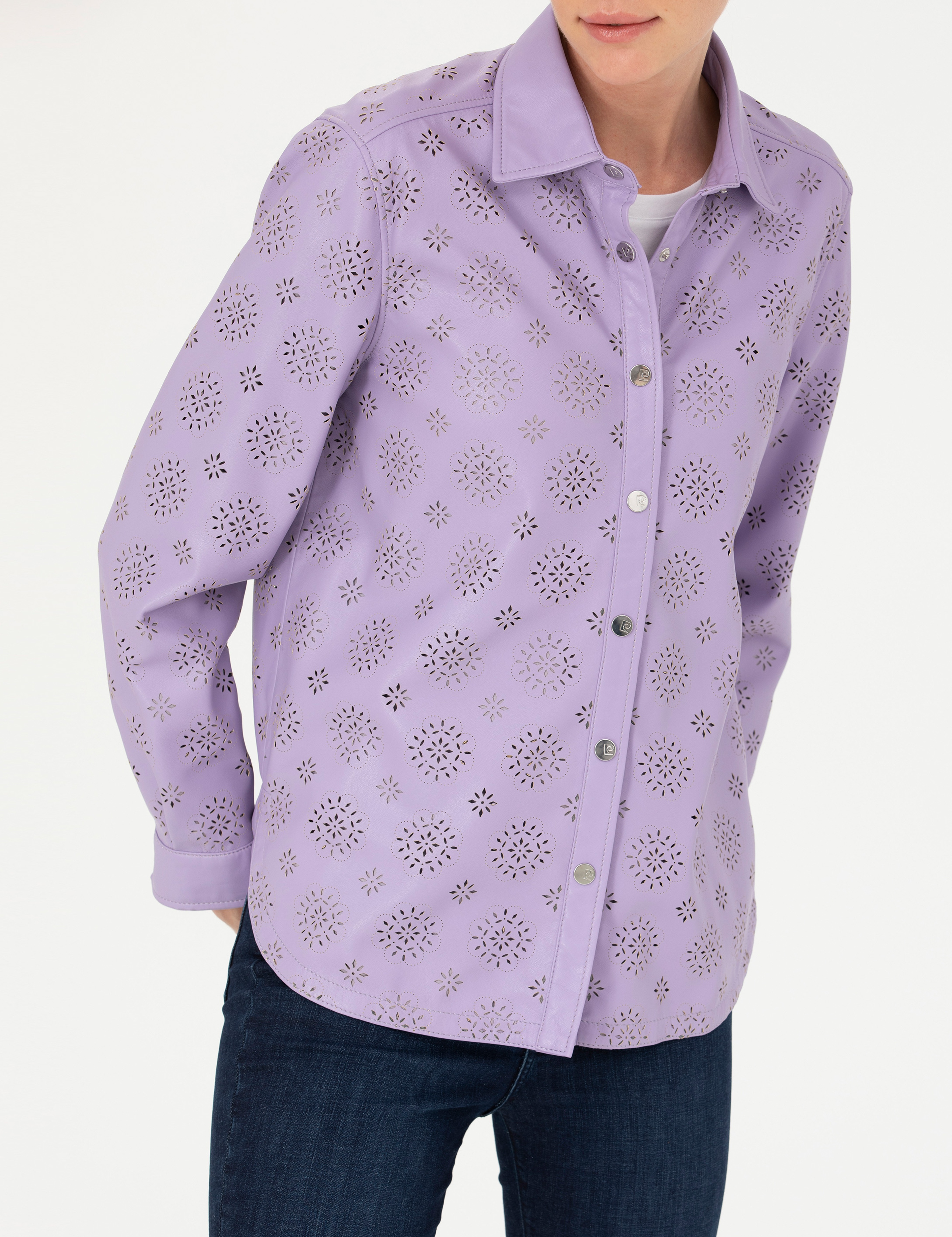 Eflatun Comfort Fit Uzun Kollu Gömlek - Image 5