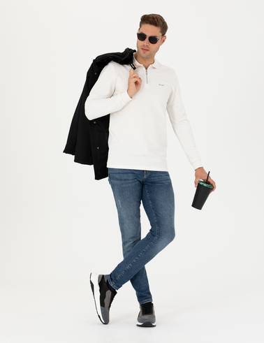 Ekru Regular Fit Sweatshirt