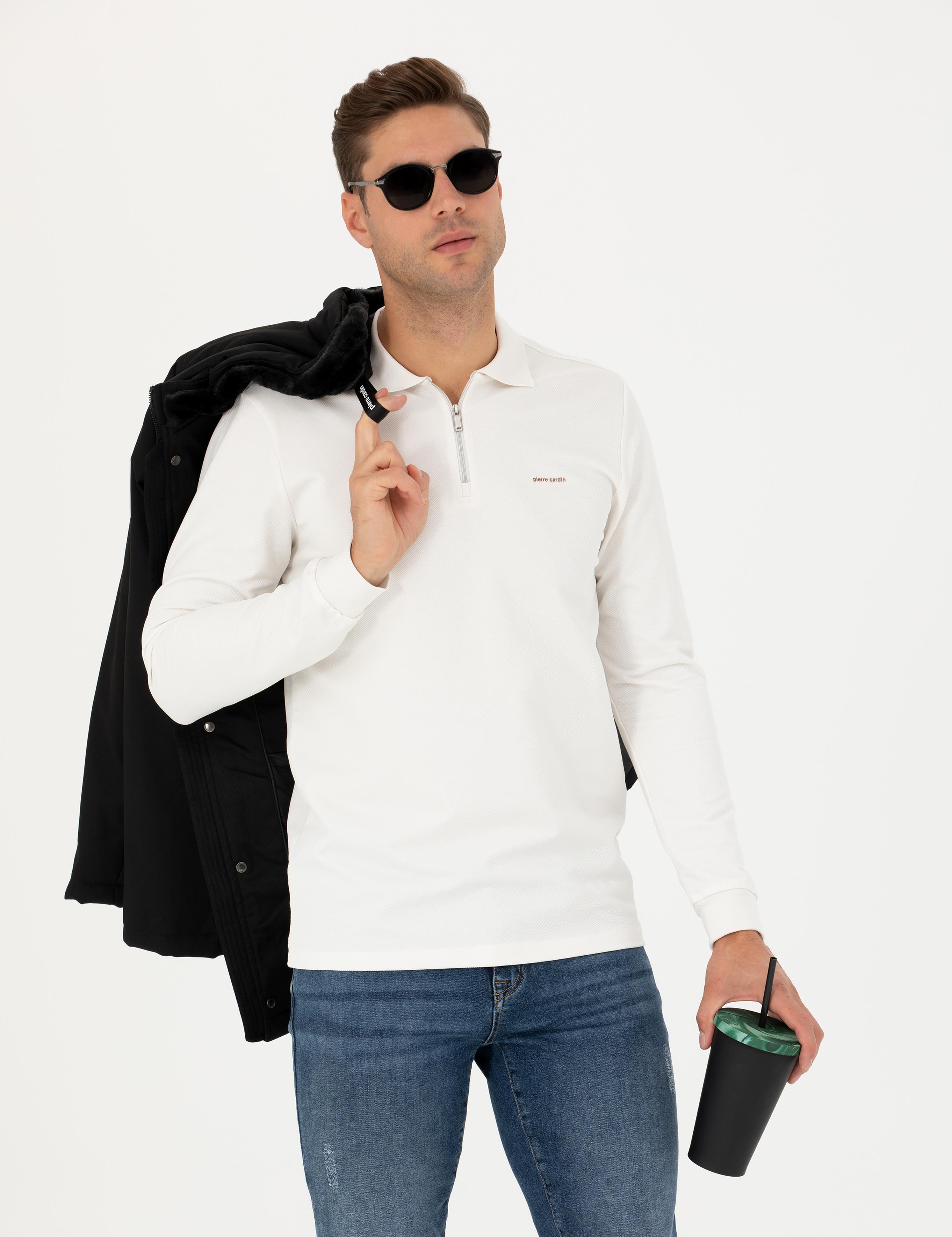 Ekru Regular Fit Sweatshirt