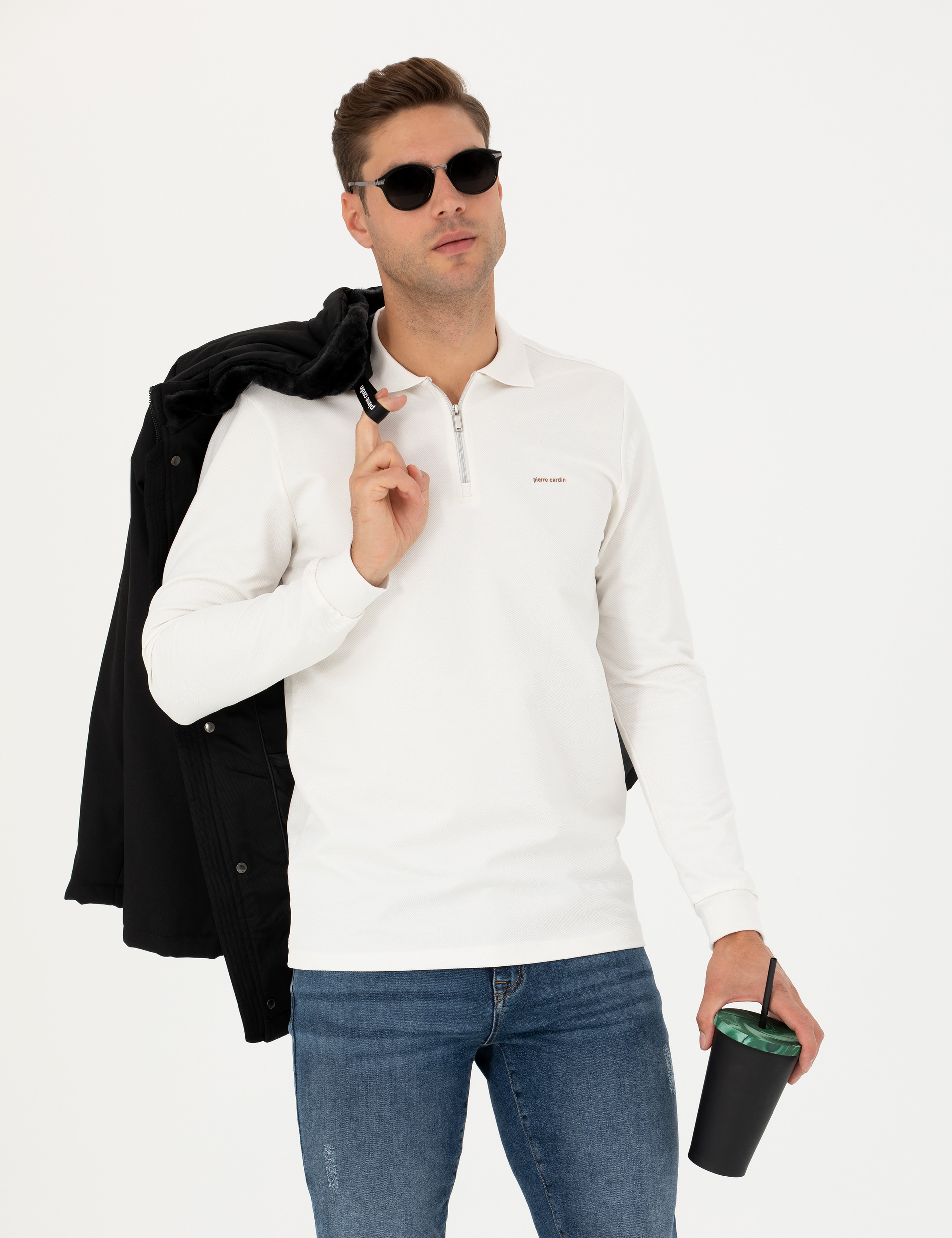 Ekru Regular Fit Sweatshirt