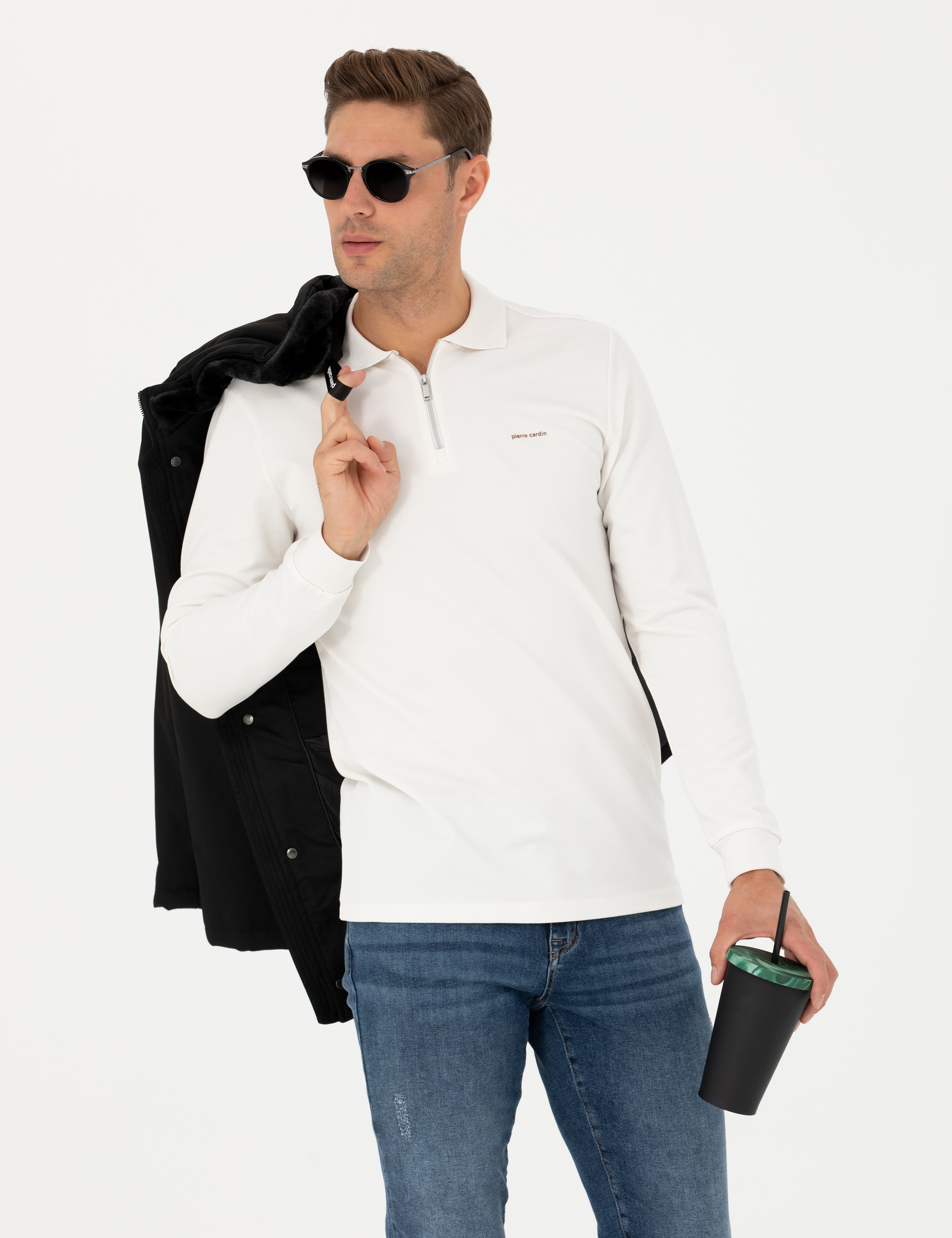 Ekru Regular Fit Sweatshirt - Image 1