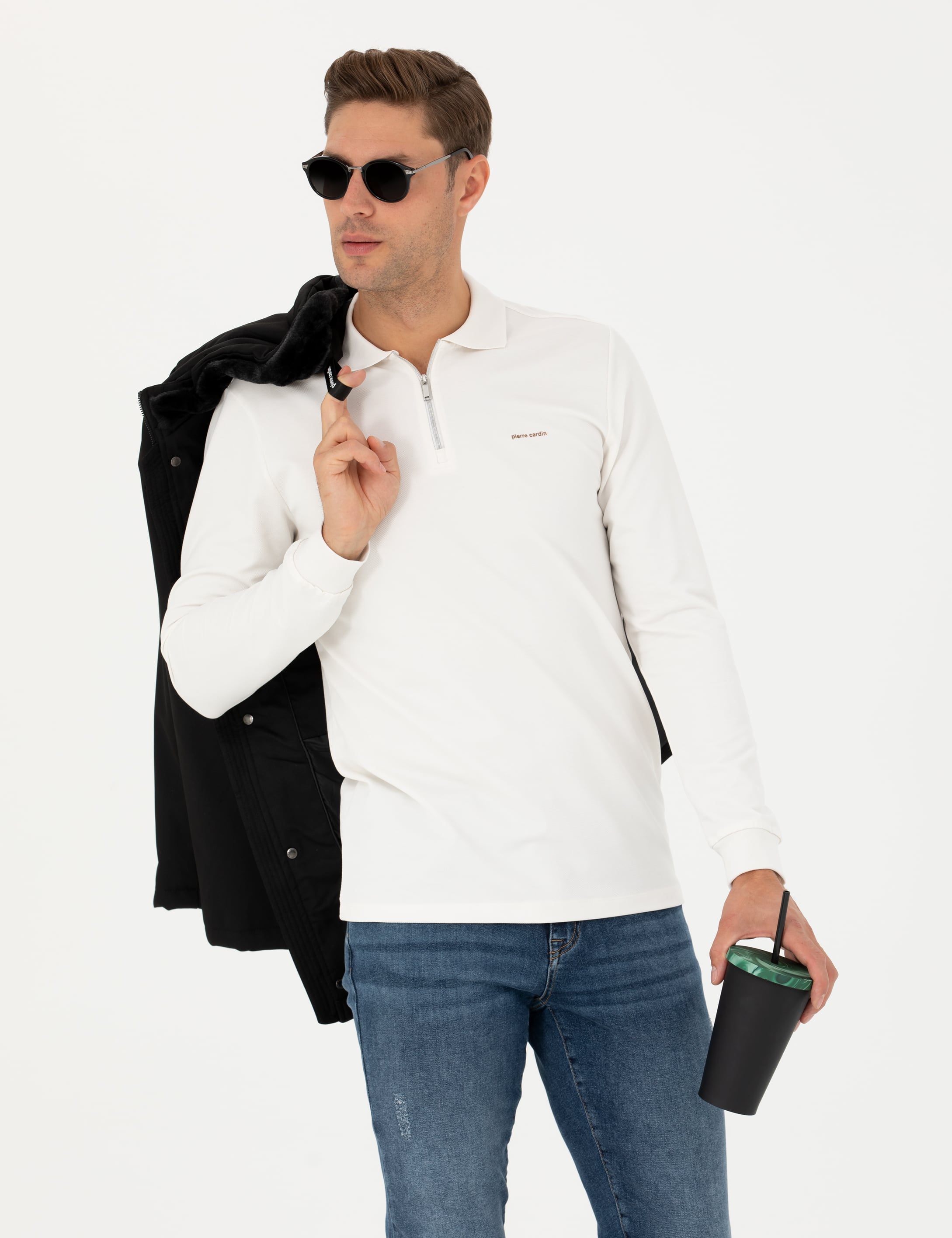Ekru Regular Fit Sweatshirt