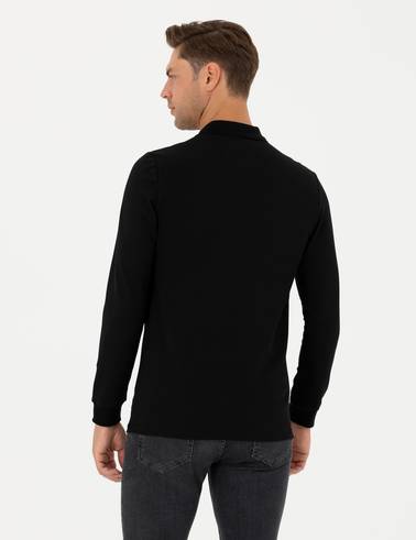 Siyah Regular Fit Sweatshirt