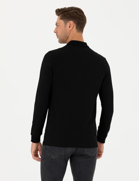 Siyah Regular Fit Sweatshirt - 50273897023