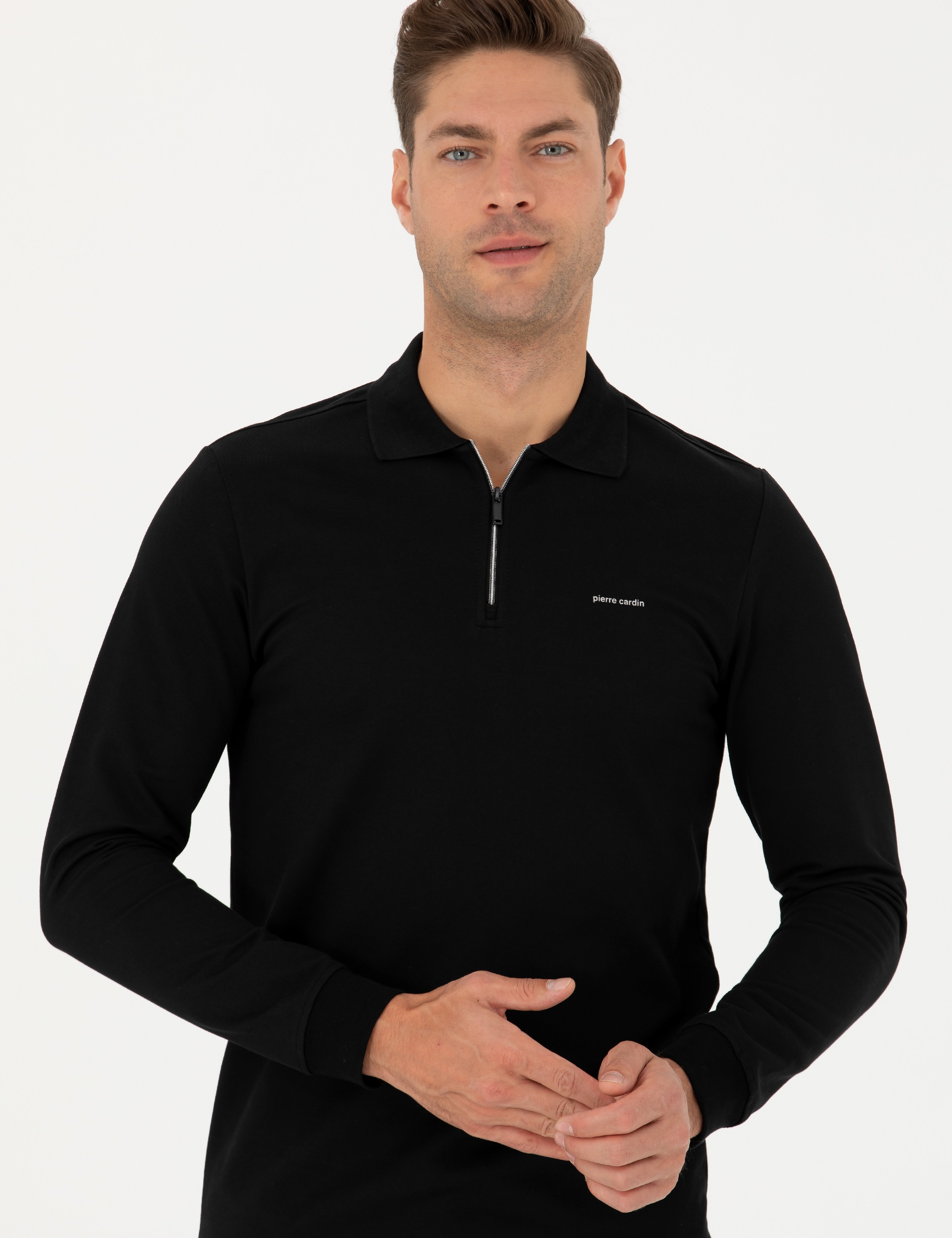 Siyah Regular Fit Sweatshirt - Image 5