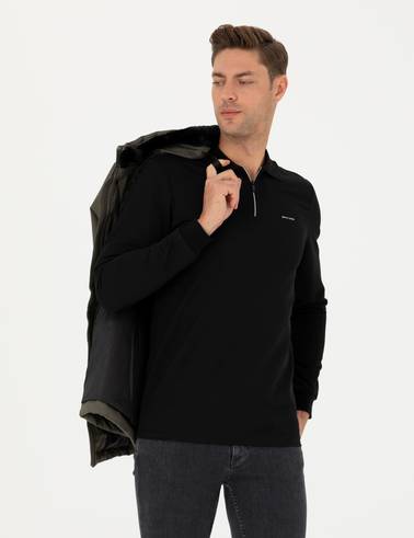 Siyah Regular Fit Sweatshirt