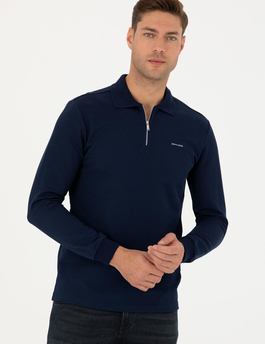 Lacivert Regular Fit Sweatshirt