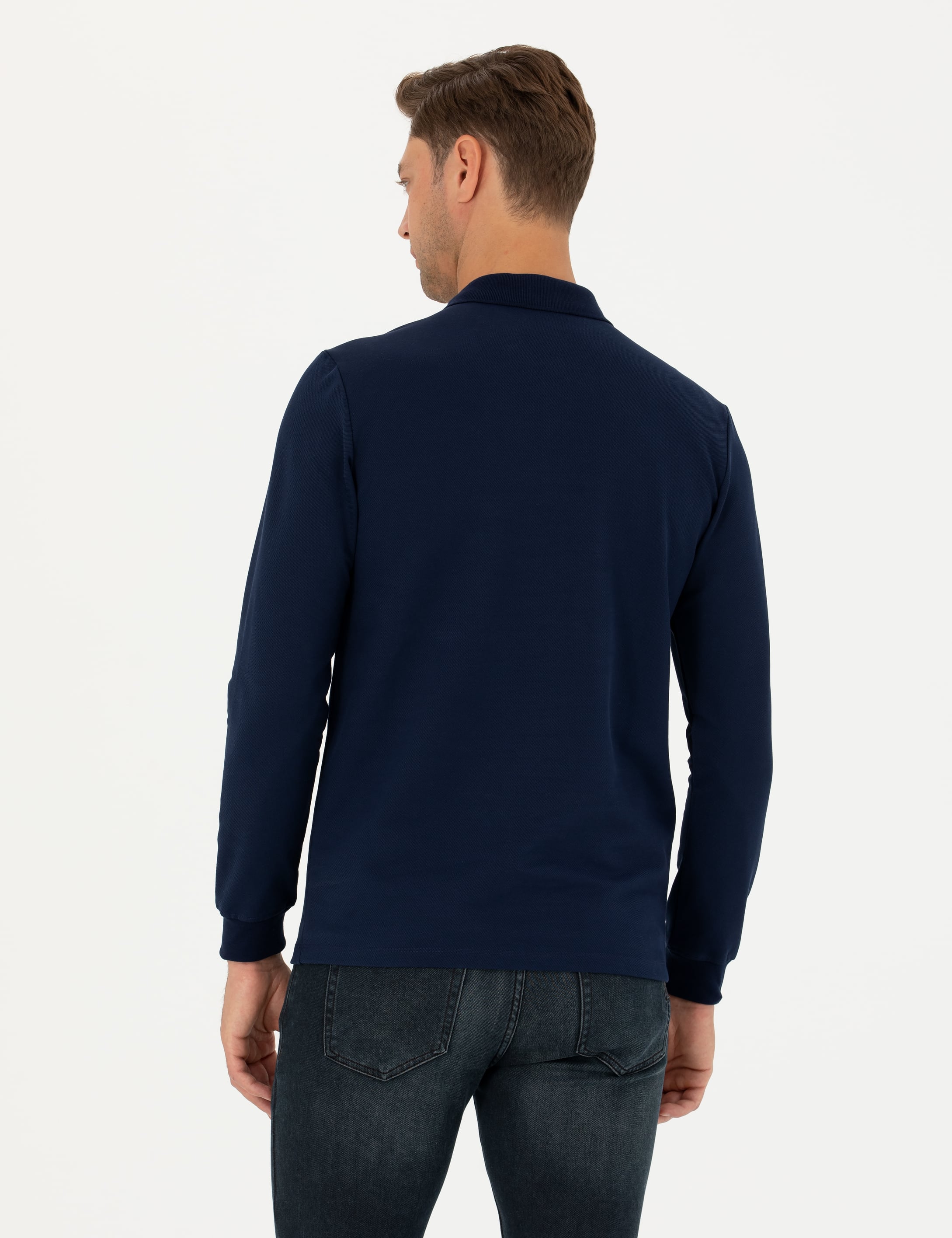 Pierre Cardin Lacivert Regular Fit Sweatshirt görsel 6