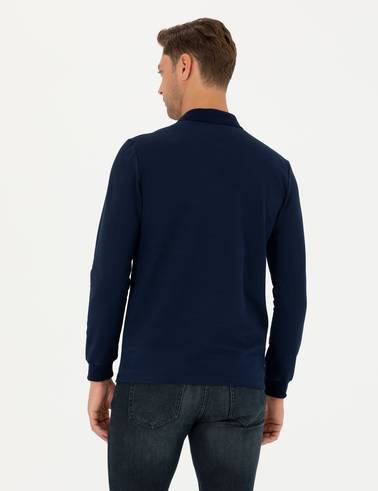 Lacivert Regular Fit Sweatshirt