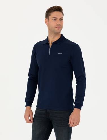 Lacivert Regular Fit Sweatshirt