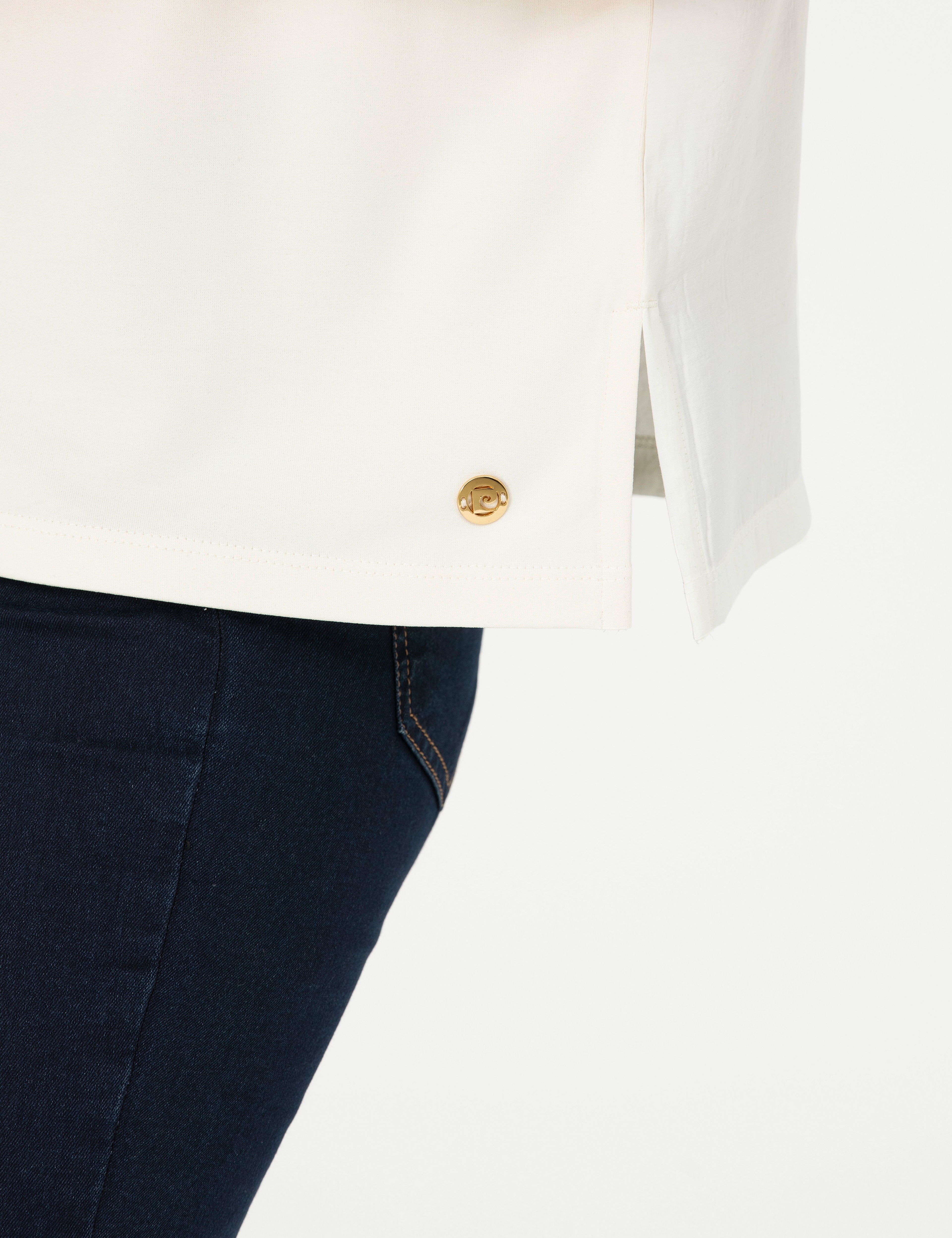 Krem Comfort Fit Tişört - Image 7