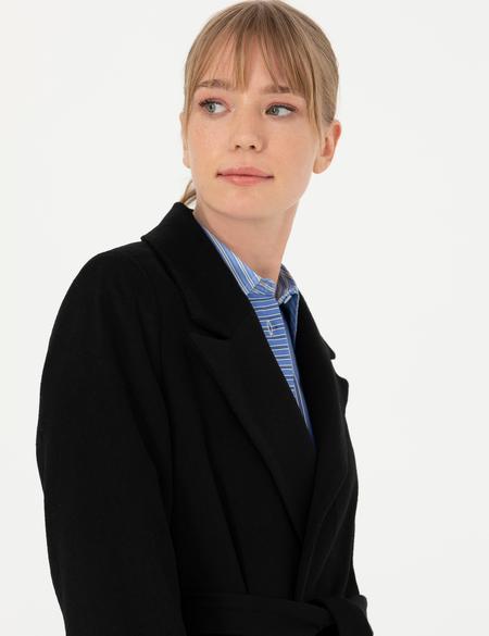 Siyah Kaşe Kaban - 50272213005