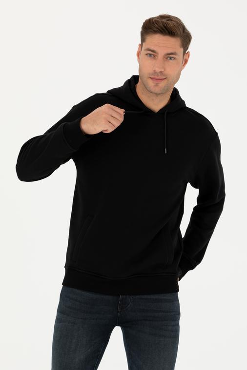 Siyah Regular Fit Sweatshirt