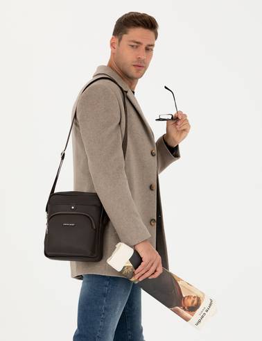 Bej Yün Karışımlı Slim Fit Kaşe Kaban