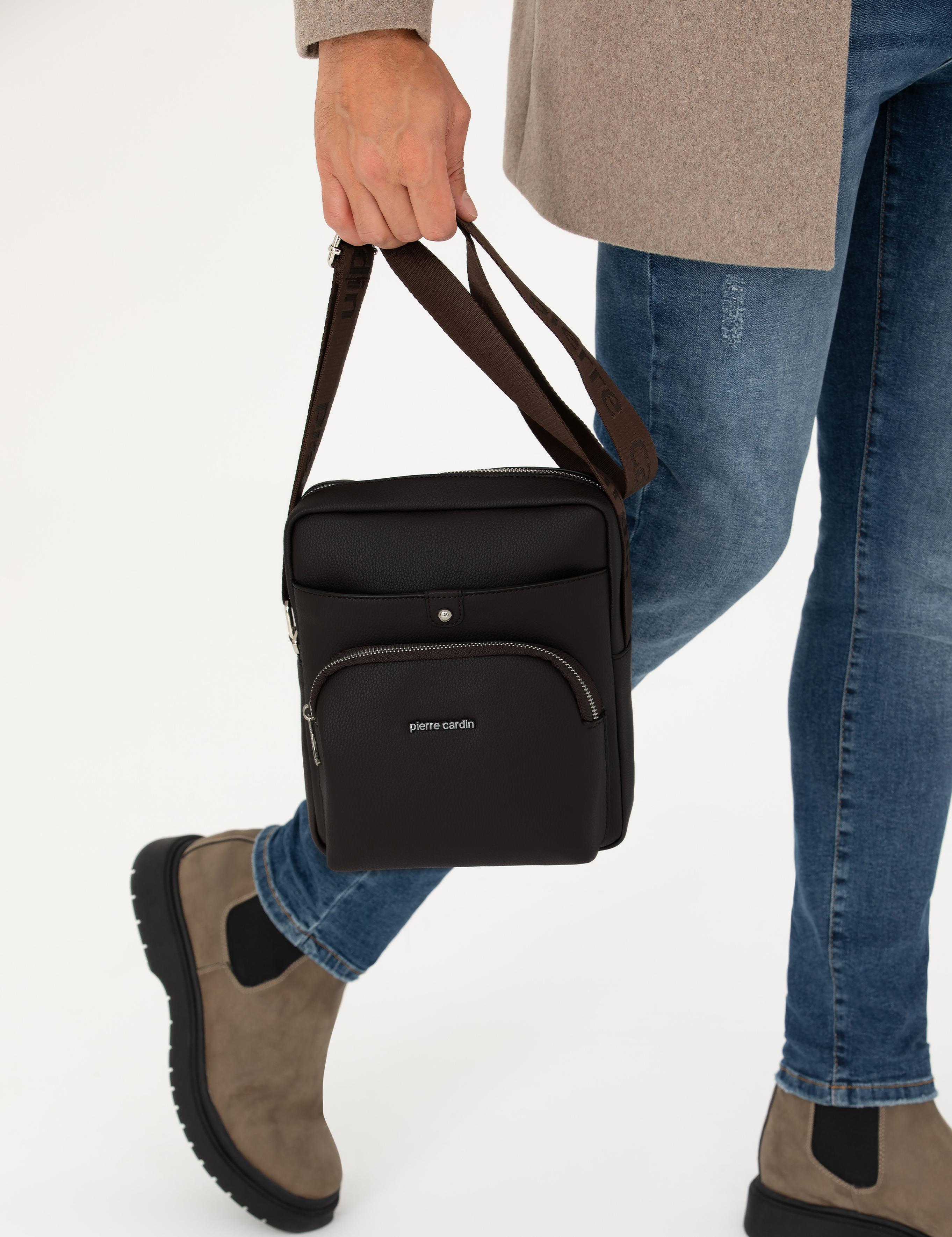 Erkek Kahverengi Omuz Çantası