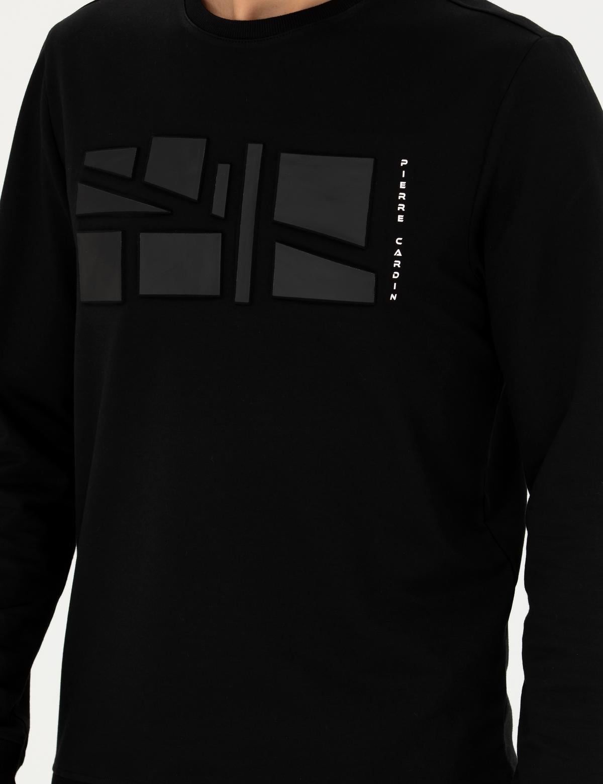 Siyah Regular Fit Sweatshirt - 50273399023