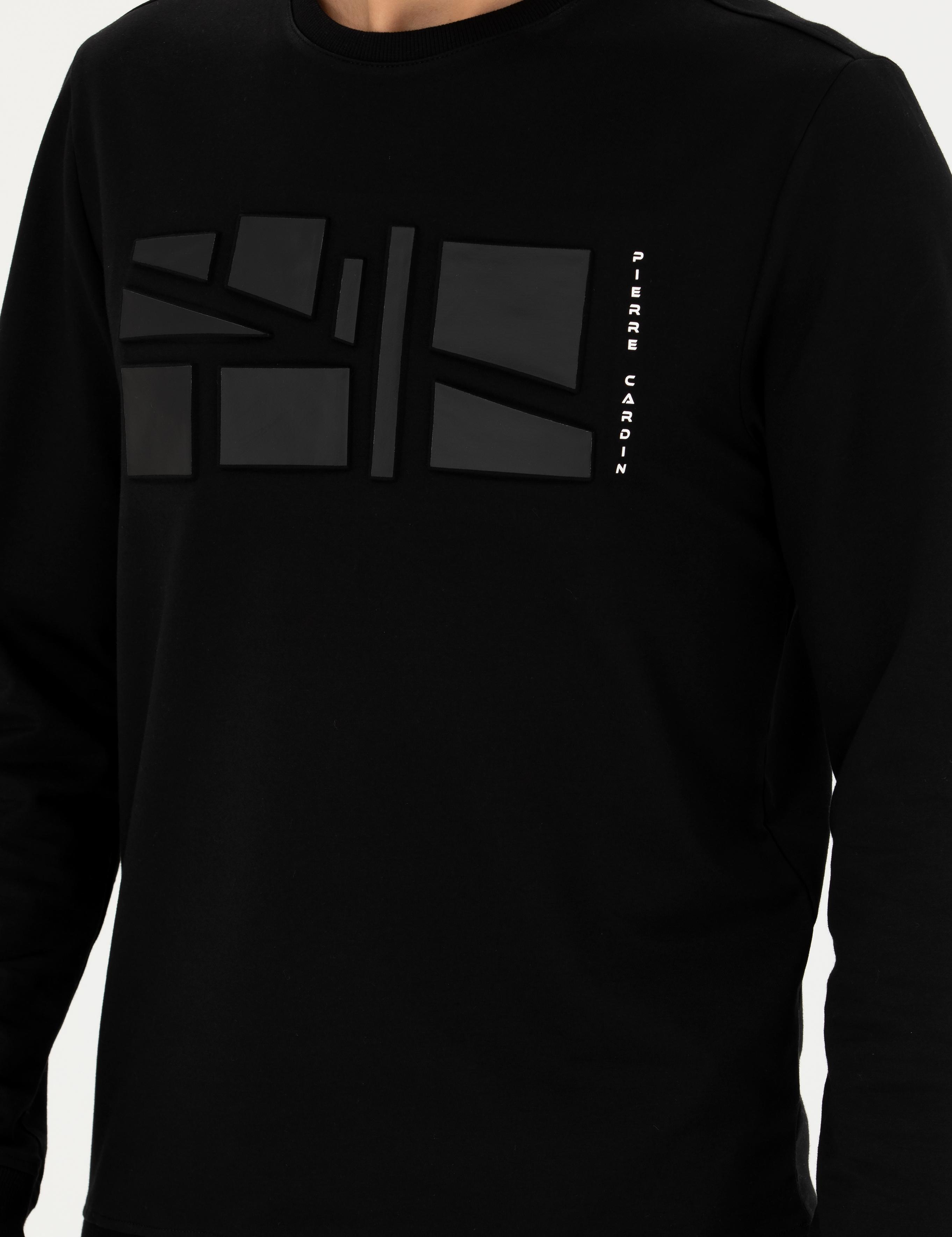 Siyah Regular Fit Sweatshirt
