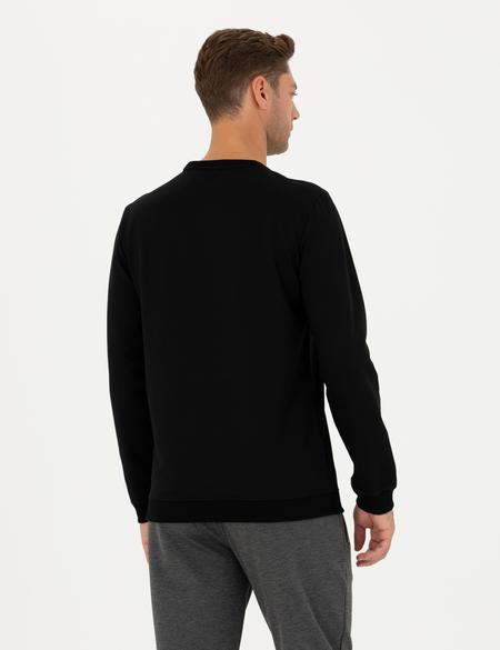 Siyah Regular Fit Sweatshirt - 50273399023